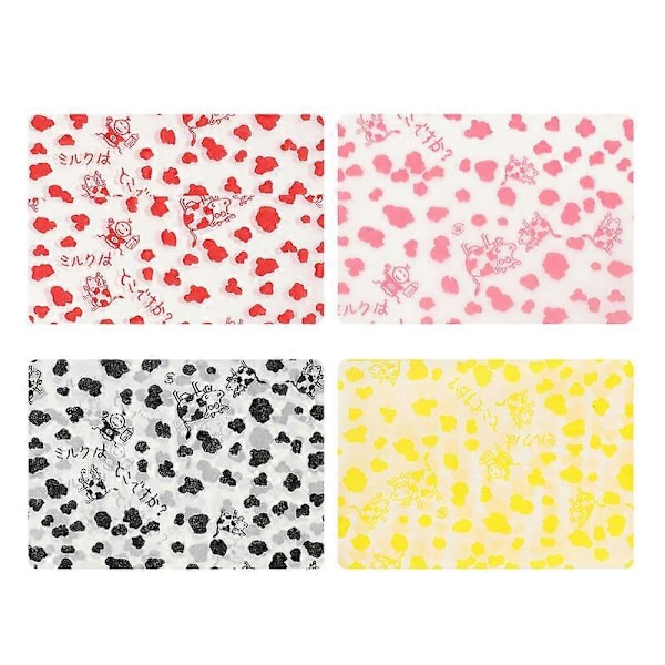 400 stk. Voksp papir Søt Hjemmelaget Innpakningspapir Emballasjepapir for sjokolade godteri nougat sukker Assorted Color 12X9CM