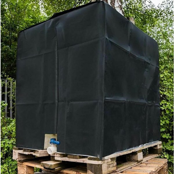 Vattentankskydd 1000L IBC Vattentankskydd Vattentankskydd 120x100x116cm (Svart)