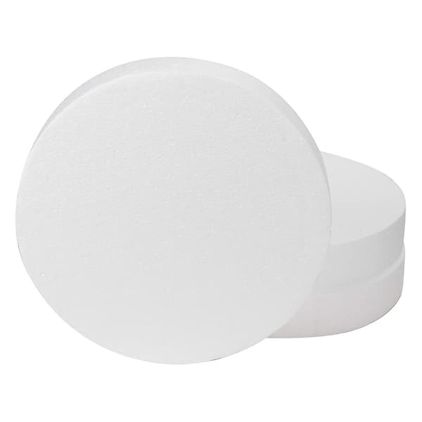 4-pack Skumkaka Dummy Kompatibel Dekorering Och Bröllopsvisning, Skulptur White
