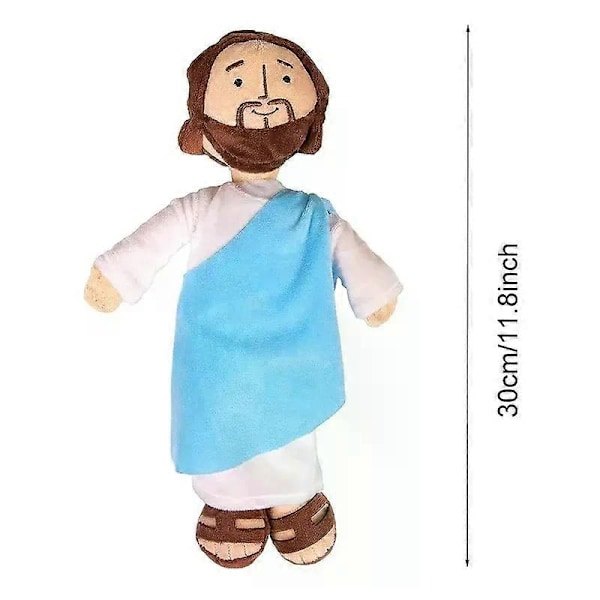 Min Ven Jesus Plyslegetøj Udstoppede Dukke Klassisk Kristus Religiøs Frelser Med Smil Jesus Jomfru Maria Festartikler Fans Børnegave A5