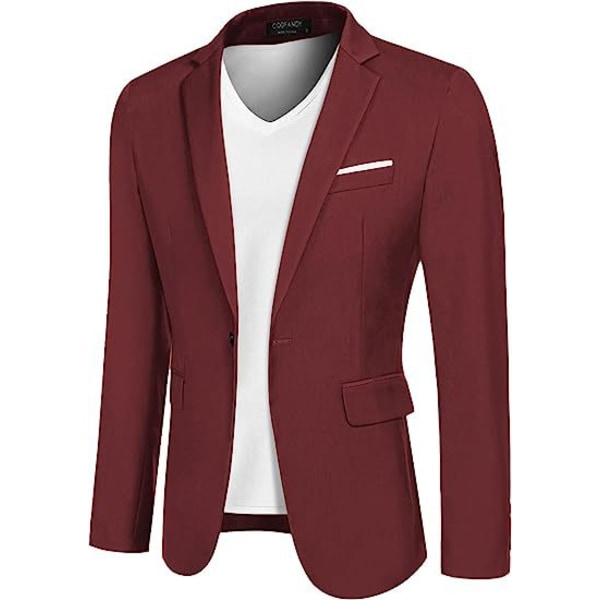 Herrar Regular Fit Athleisure Blazer Casual Suit L