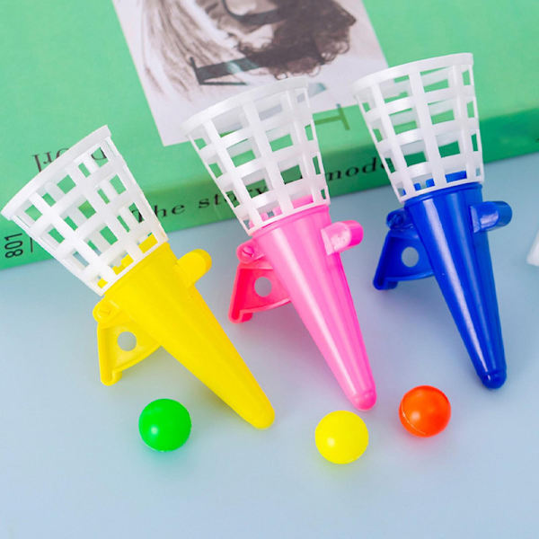 1 Set Heitto- ja Pyydäpallo Hauska Käsi-silmä-koordinaatio Kahvalla Lapsille Aistien Kehittävä Pallolelu Lastentarhan Leikki [DmS] Random Color