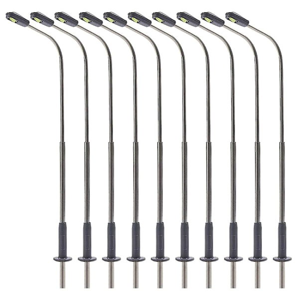 Gadelampe Individuel Belysning Til Bygnings Jernbane Landskabsmodeller 3v Led 1 set of 10