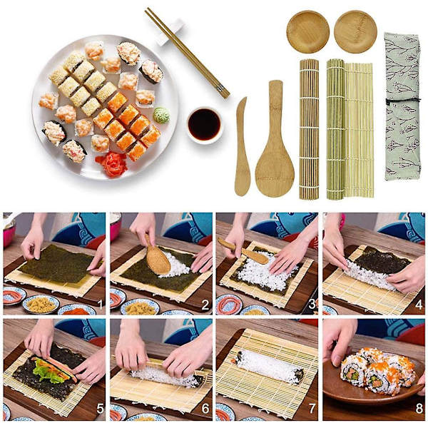 Sushi Making Kit Bambus Sushi Maker Professionell Sushi Starter Kit För Sushi