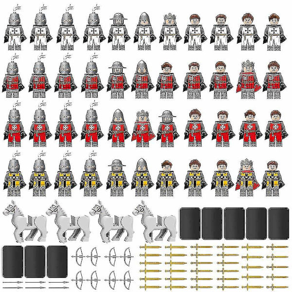 Riddarminiatyrer Set, Medeltida Riddararmé Leksak, Armé Actionfigur, Samlargåva För Barnfans L2
