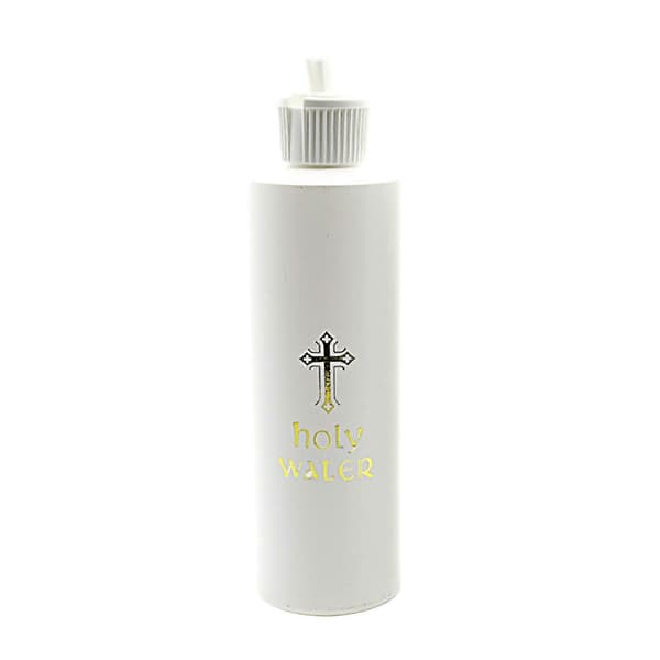 250 ml katolsk kristen helligvannflaske tom gullfarget for kors tom beholder