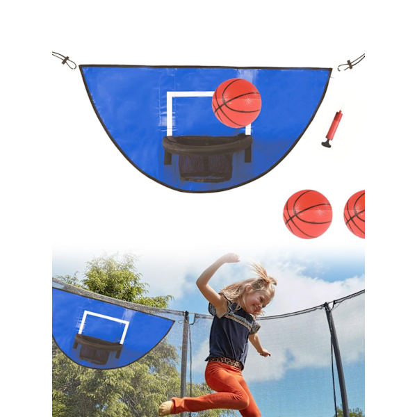 2024 Universal Mini Trampolin Basketbollskorg Lätt Att Montera Basketboll