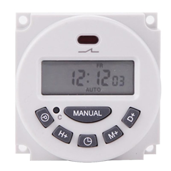 Digital LCD Programmerbar Timer Tidsur DC 24V