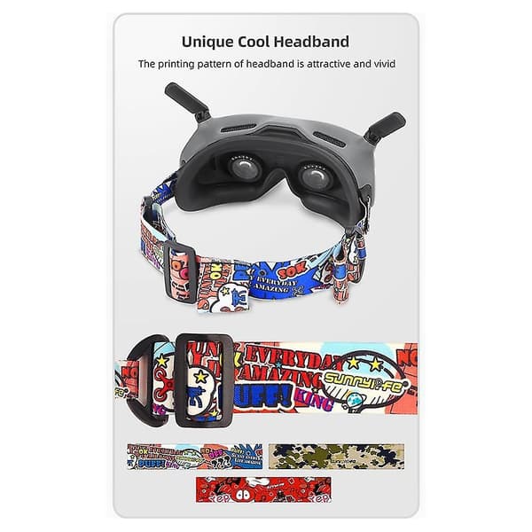 Justerbar hodestropp for Avata Fpv Goggles V2 ansiktsplate erstatningssett for Fpv Combo, grønn [DB]