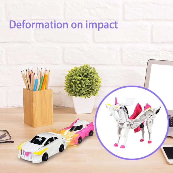 Transformationslegetøj - Actionfigurer - Magnetiske Samle-Robotlegetøj til Børn Alt-i-én Design Transformerende Dyr blue