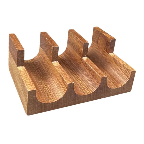 Træ Sushi Holder, Sushi Serveringsplade, Serveringsfad Stativ, Taco Stativ Bakke til Samlinger RestaurantBY Wood 3 Grid
