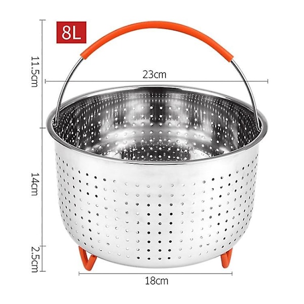Ångkokare Korg Instant Pot Tryckkokare Liner för Ångning Ris Grönsaker Frukter Ägg (FDA-certifierad) Multicolor Style G
