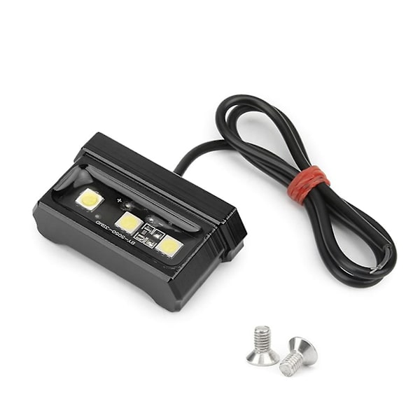 3 LED Motorcykel Nummerplåtslampa Dekorativ Baklampa Universal Vattentät Black