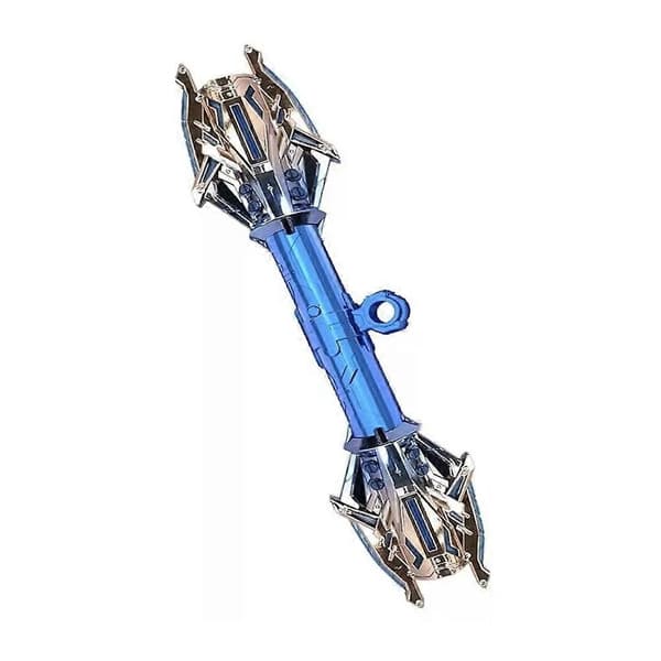Ljussvärd Fidget Spinner, Multifunktionell Dubbelsidig In- och Utfällbar Ljussvärd Blue