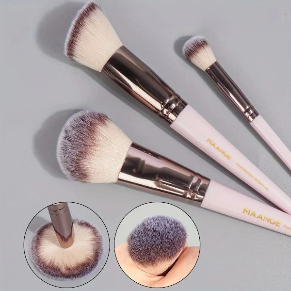 30st Professional Makeup Brush Set Foundation Concealers Ögonskuggor Powder Blush Blending Borstar Skönhetsverktyg med påse Black Gold