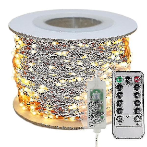 30m 50m 100m LED-valosarjat Koristelu Makuuhuoneen Sisustus Uusivuosi Garl Copper Multi color 10M With controller