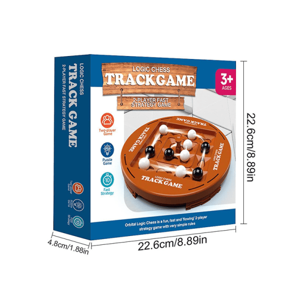 Til Orbitos Brætspil Connect 4, Track Logic Bræt, Logic Chess Track Brætspil, 100% Ny [DmS]