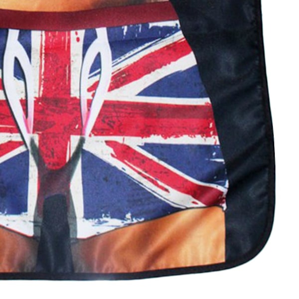 Hauska esiliina Dacron-polyesteristä BBQ-ruoanlaittoon, kotikutsuille, jouluun, tytölle UK Swimming Trunks 58x72cm