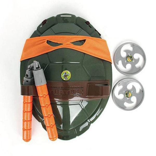 Ninja Turtle Super Hero Cosplay Kostym Födelsedagsfest Favors For Kids Födelsedagspresent (FMY) orange