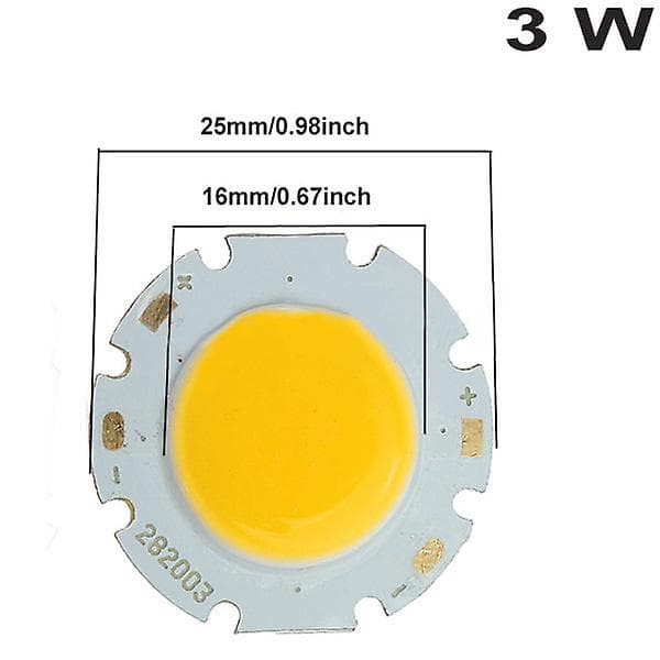 3W COB Høy Effekt Super Lys Lampe Perle Led Chip Varmt Hvit Lys Warm white