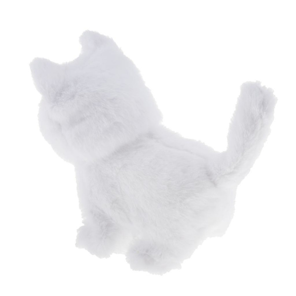 Interaktiv Robotkat Elektronisk Legetøj Gående Miav Persian Cat 13x11.5x17cm