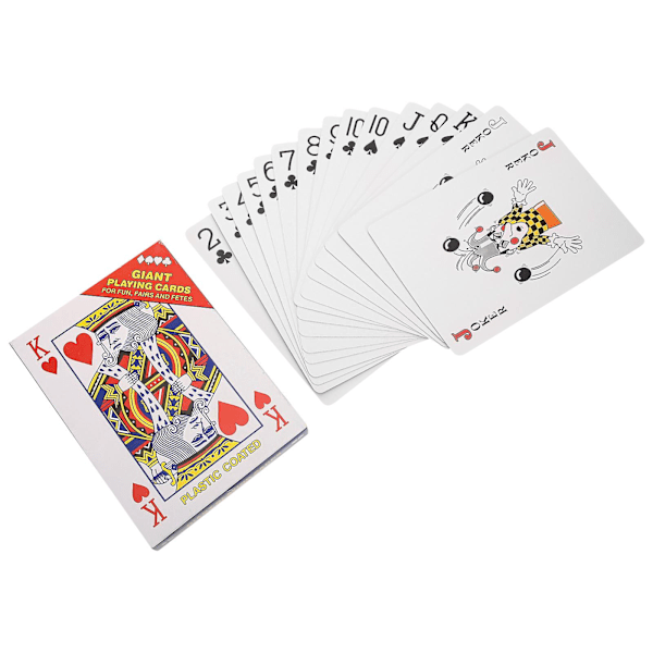 1 Set Jumbo Playing Cards Giant Poker Playing Cards Large Poker Playing Cards for Party