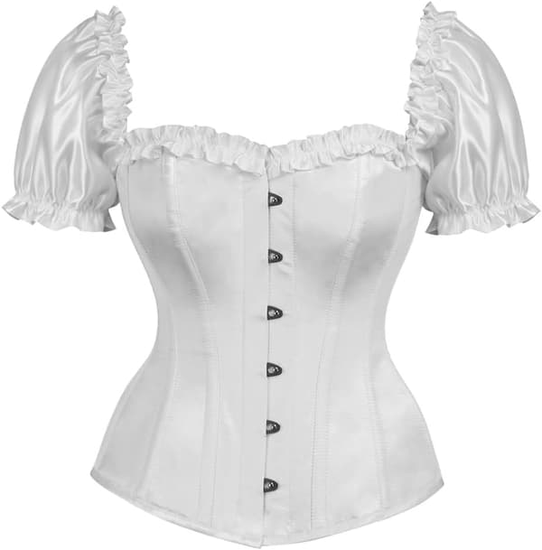 sy corsets Dam Topplåda Stålbenad Vit 6X