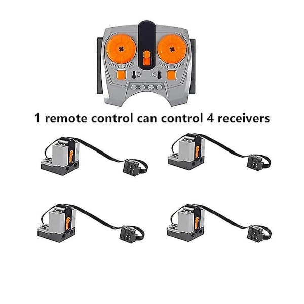 For Logo Tekniske Dele Motor Multi Power Funktioner Værktøj Servo Tog Model Sæt Byggeklodser Høj Kvalitet  [DmS] AA-Battery-box