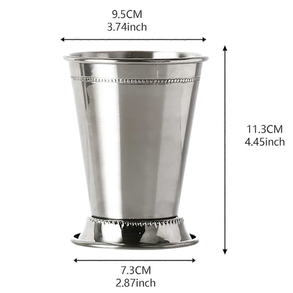 Mojito-glass i rustfritt stål for hjemmefester - Moderne Mint Julep-kopp