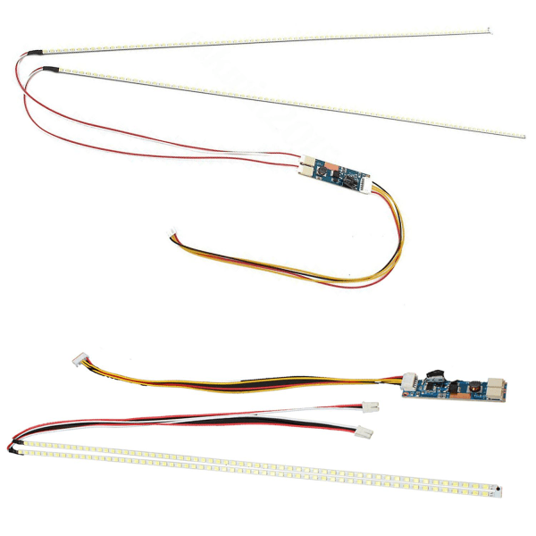 Led Baggrundslys Strip Kit Til Opdatering Ccfl Lcd Skærm Til Monitor Universal Led Baggrundslys Opgraderingskit B blue White