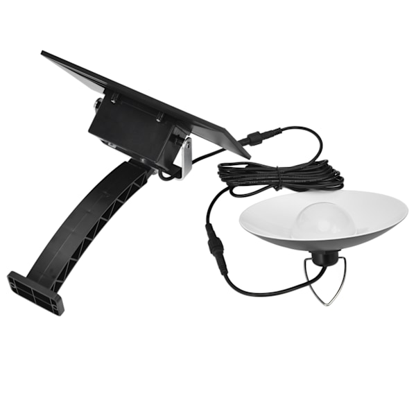 LED-solcellelampe med solcellepanel IP65 vanntett taklampe hagelampe for utendørs gårdsplass