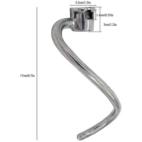 7 Quart Dejgnekrog Udskiftning Til KitchenAid Ksm7990 Ksm7581 Stativblander - Rustfrit Stål