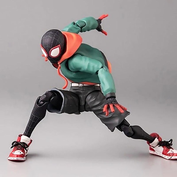 Sentinel Sv Action Spiderman Miles Morales Actionfigur Model Spider-Man Into the Spider Verse Peter Parker Miles Figuriner Legetøj Original box