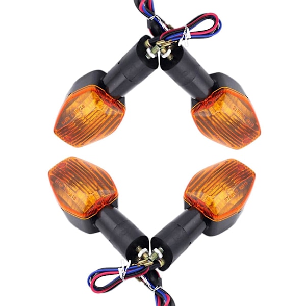 4x Motorcykel Styrelampe Kurve Blinklys Lys Foran Og Bag Til Cbr600 Cbr600rr F5 F4i-yujia