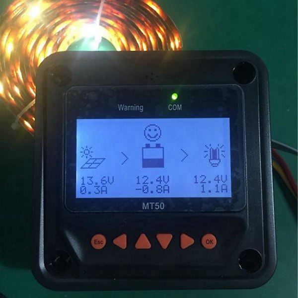 MT50 Kaukosäädin Tracer-AN Tracer-BN TRIRON XTRA -sarjan MPPT-aurinkosäätimelle ja VS-BN PWM [DM] Black