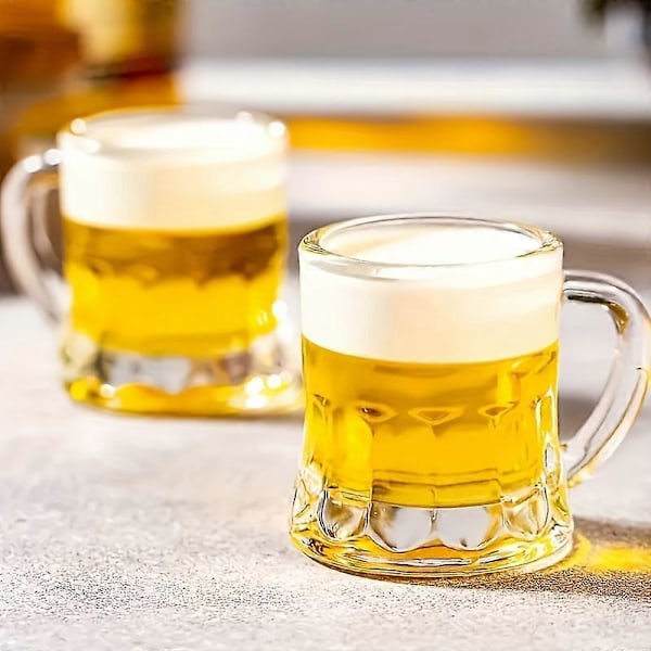 12 stk., Mini Øl Krus, Plastik Shotsglas, Til Bar, Pub, Klub, Restaurant, Hjemmebrug, Drikkevarer 12 Piece Set