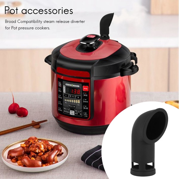 Dampudledningsomleder til Køkken Tilbehør Passer til Ninja Foodi/Crock Pot/Power Pressure Cooker XL Størrelse Black