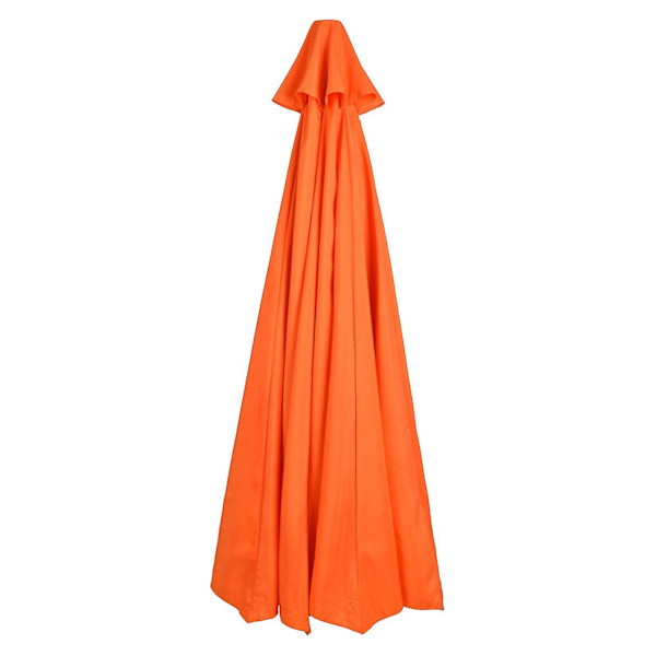 2023 Heta Ersättningsväv för Trädgårdsparasoll, Taköverdrag för 2,7m 6-armad / 8-armad Patio Solparasoll Tyg 100% Nytt Orange 270cm*6 Arm