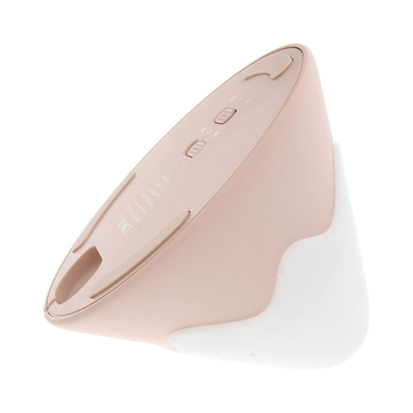 LED Natlampe til Børneværelse, Genopladelig Natlampe i Form af Snedækket Bjerg, Sengelampe til Børn (Pink)