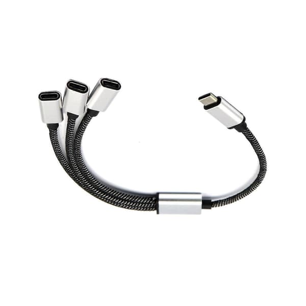 USB C Hane till 3 USB C Hona Splitter för Typ C Telefoner, Surfplattor, Laptops [DB]