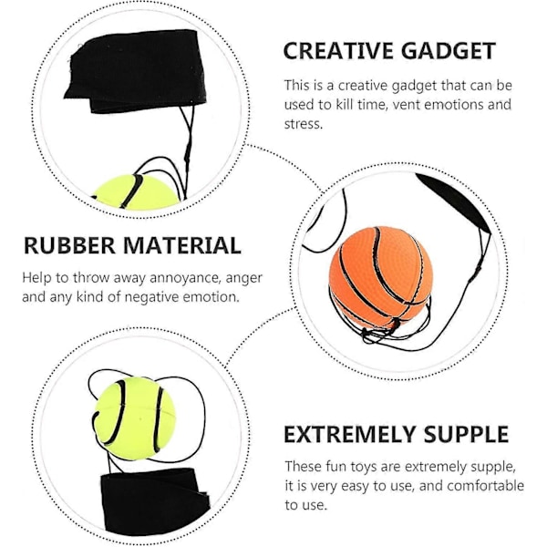 Bold Legetøj Håndledsretur Bold Håndledsrem Bold Fluorescerende Elastisk Bold Med Håndledsrem Og Snor Hoppebolde Håndleds Håndledsrem Legetøj Til Håndledsøvelser S baseball
