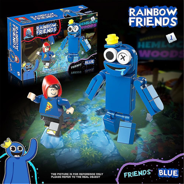 Roblox Rainbow Friends Rakennuspalikat Hahmo Kokoonpano Malli Tiilet Tytöt Pojat Lelut Lahjat Laatikko Sarjat S3702