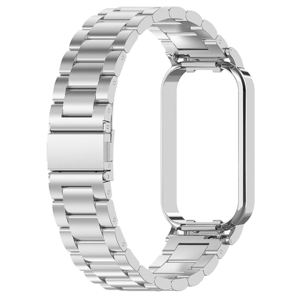 Metallarmband + Klockram för Xiaomi Smart Band 8 Active-eyzi
