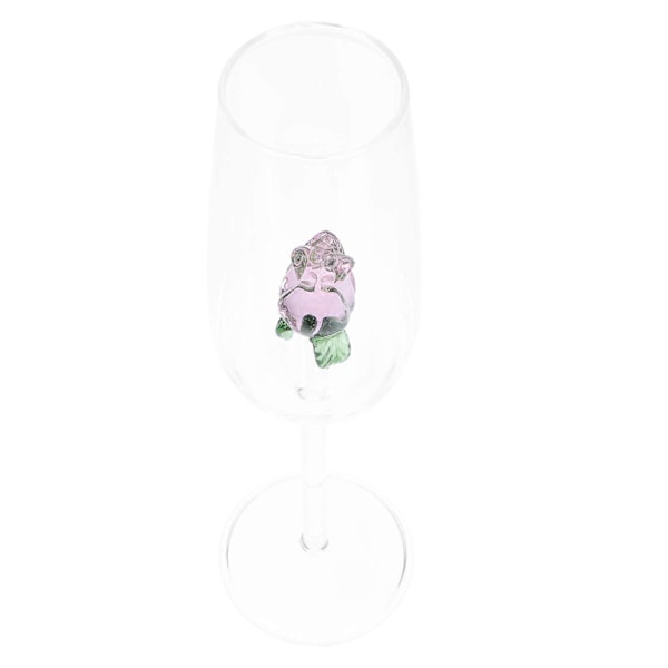 1 stk Europeisk stil utsøkt glass krystall vinglass champagnekopp rødvin glass Pink 24.00X6.80X6.80CM