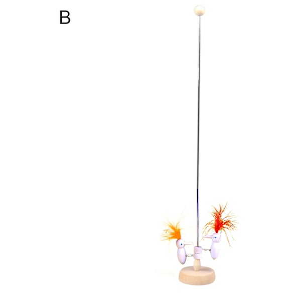 Jiyuge Trähackspett Leksak Rolig Elastisk Pedagogisk Fjäder Trähackspett Leksak för Barn B