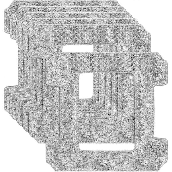 6-pack Rengöringspads för Ecovacs Winbot W1 / W1 Pro / W2 / W2 Omni Fönsterputsarrobotar, Fönsterputsarrobot, Tvättbar Mikrofiber Rengöringsduk