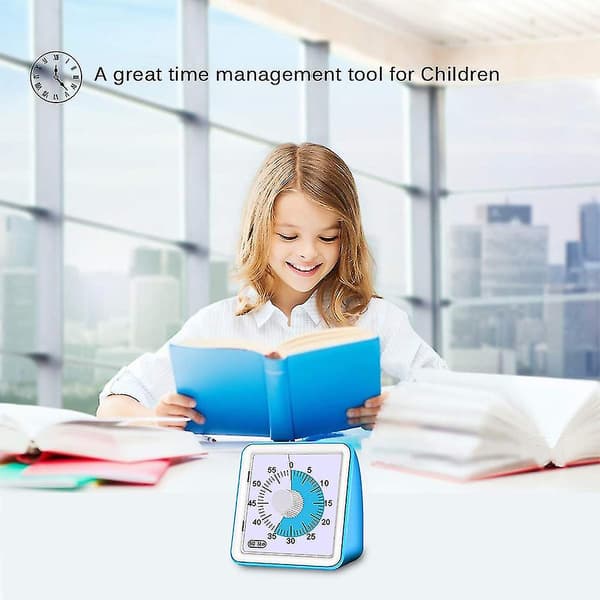 60-minutters Visuell Analog Timer Lesing Timer Stille Telling Tid Verktøy