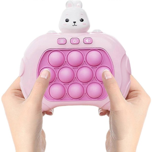 Pop It Spil - Pop It Pro Lysende Spil Hurtig Tryk Fidget Spil Pink Pink Kanin brown