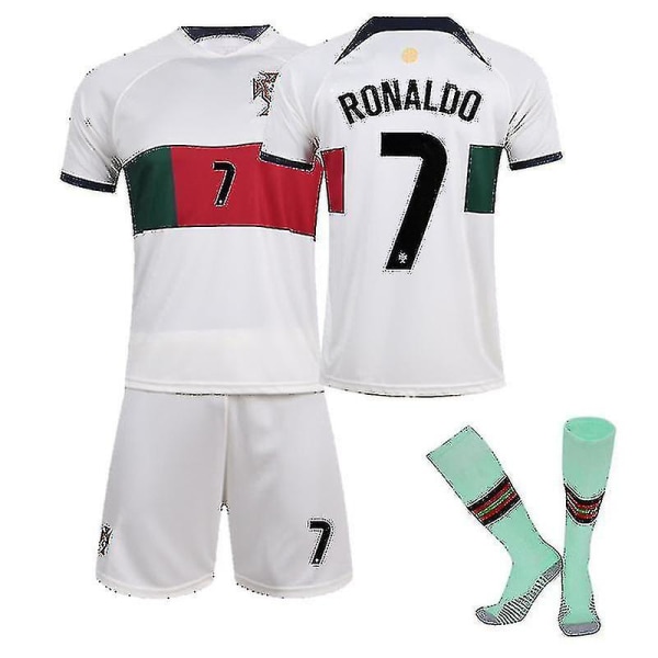Cr7 Ronaldo Portugal Hemma tröja, bortatröja Ronaldo 7 2XL