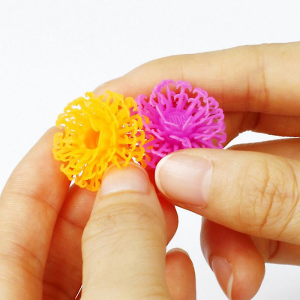 200 st Kreativa Barnpärlor Utbildningsleksaker Montera Manual DIY Olika Klibbiga Bollar För Pojkar Och Flickor Random 100Pcs